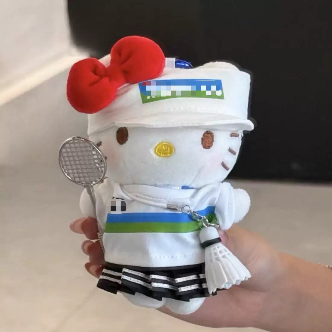 Genuino clásico KT Hello Kitty mochila bolso colgante dibujos animados lindo hellokitty llavero muñeca de felpa mujer