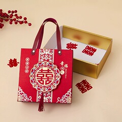 新しいフロスト結婚は寿喜糖箱の中国式のお土産箱の結婚式のキャンディー箱のギフト箱の空箱を移転しました。