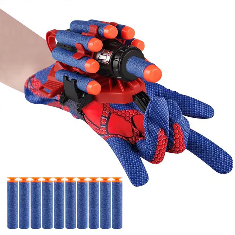 Children's Bracelet Hero Spider Launcher Soft Bomb Sucker Spitting Jet Wall Sticky Soft Bomb Wrist Toy