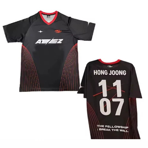 New Ateez Berlin KPOP JERSEY 3D printed T-shirt for men and women, fashion T-shirt, sportswear New Ateez Berlin KPOP JERSEY 3D printed T-shirt for men and women, fashion T-shirt, sportswear