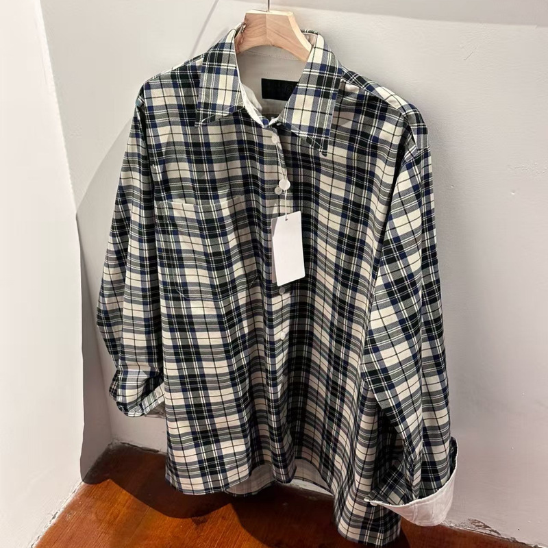 Hong Kong-style niche double-sided long-sleeve loose shirt for men, Korean A0638, special price, no returns or exchanges Hong Kong-style niche double-sided long-sleeve loose shirt for men, Korean A0638, special price, no returns or exchanges