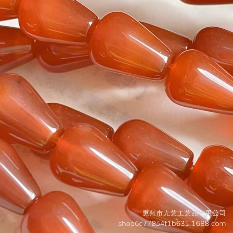 8 * 12mm紅瑪瑙水滴珠散珠耳飾りヘアピン玉かんざし花流蘇漢服部品diyアクセサリー卸売り|undefined