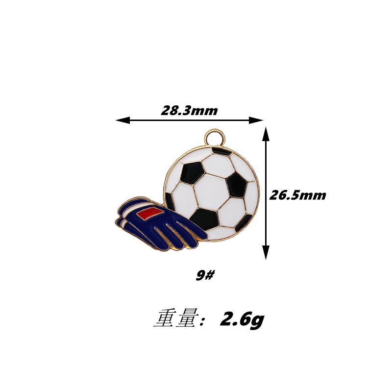 漫画スポーツシリーズ合金ジュエリーアクセサリー DIY バスケットボールサッカーラグビー野球イヤリングペンダントキーホルダー|undefined