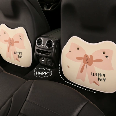Anti-Kick Pad, Cute Cartoon Car: Chair back anti-kick pad