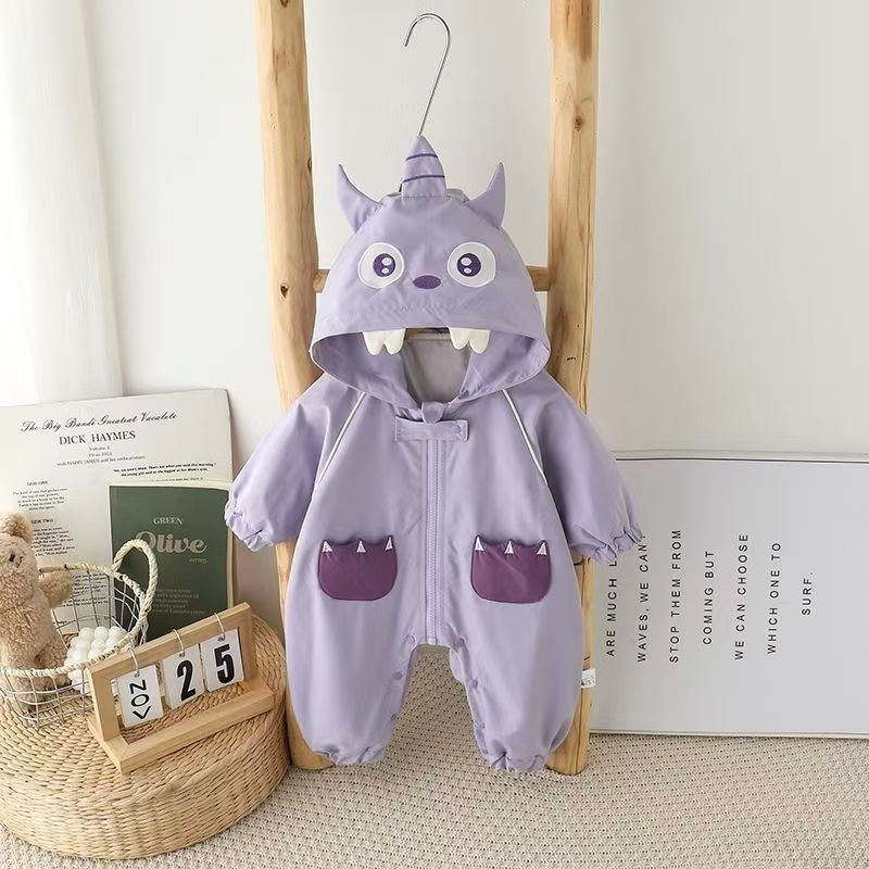 106059819@qq.com Infant Toddler Boys Girls' Spring And Autumn Cute New Super Adorable Jumpsuit, Outdoor Clothing, Windbreaker, Romper_voghion.com