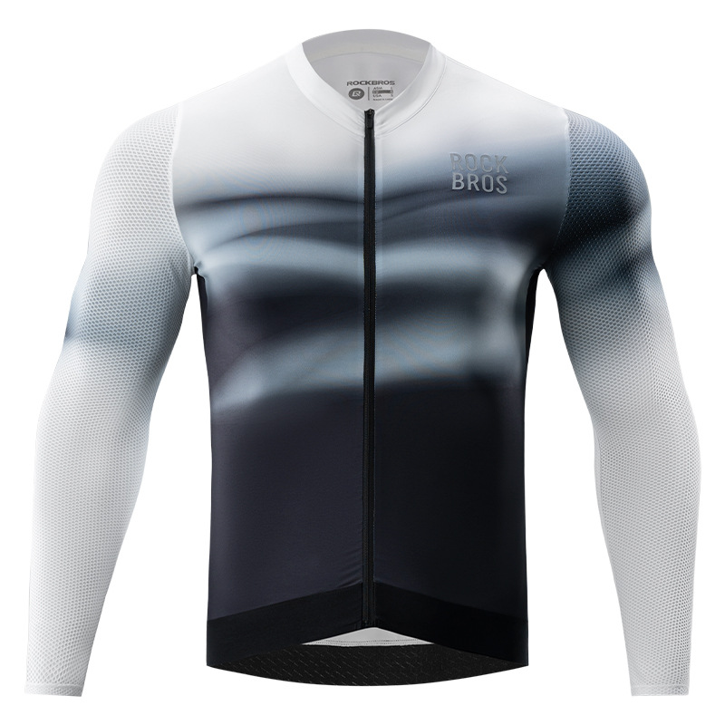 Rock Brothersi pikkade varrukatega meeste kevad-suvise mägirattasõidu ülikond, hingav ja kiiresti kuivav_voghion.com