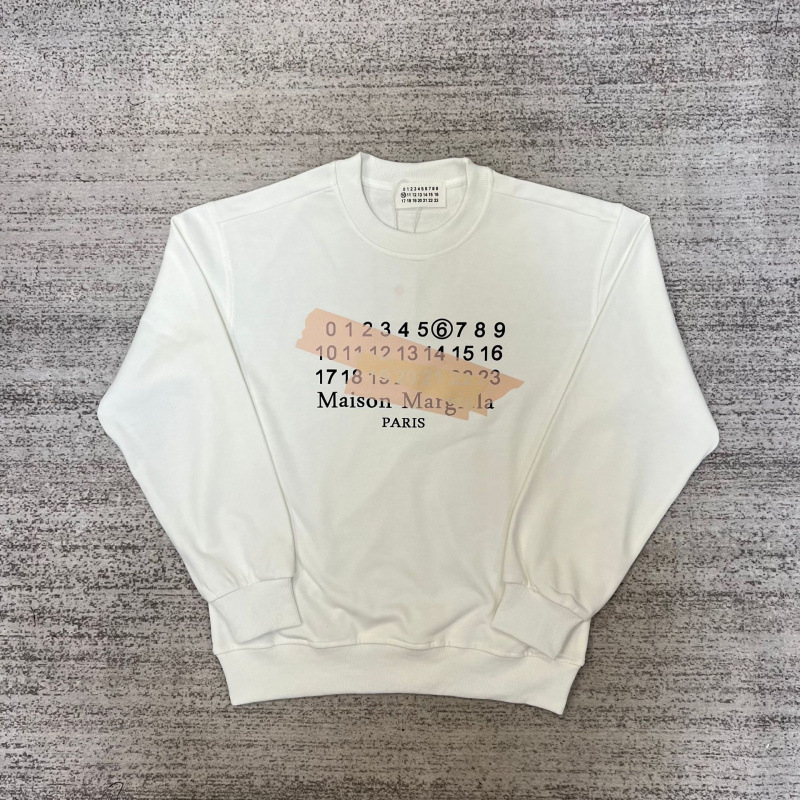 Maison Margiela MM6 Logo Crewneck Sweater White
