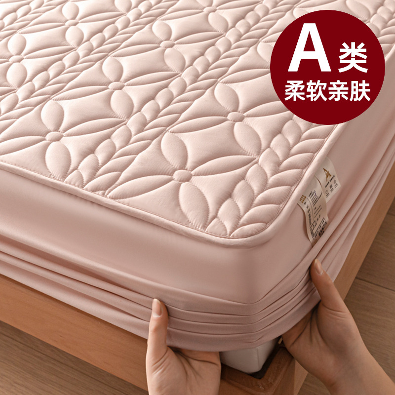 Sombrilla de cama impermeable con aislamiento de orina engrosada de una sola pieza, funda protectora de colchón Simmons, funda de cama todo incluido 2024 nuevas estaciones universales