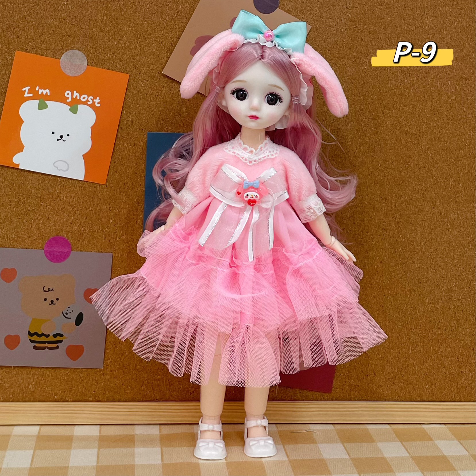 Boneca bjd princesa 30cm com 6 articulações presente aniversário_voghion.com