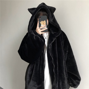 2026oversize�nϵ�ﶬ�Ӻ����ëë�����޷�Ů�b��ɫ�ٴ�̿��