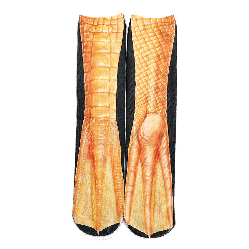 Tiktok popular 3D animal calcetines Impresión digital simulación calcetines gato y perro diversión divertida personalidad niños adultos al por mayor