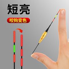 超短夜光漂日夜两用咬钩变色漂醒目春钓水皮浅水漂冰钓草洞鲫萍润