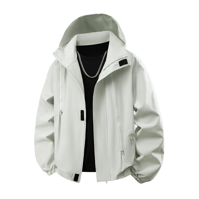 Hooded Loose Casual Workwear Jacket New Versatile Windproof Wear-Resistant Anti-Fouling Trendy Fashion Spring and Autumn