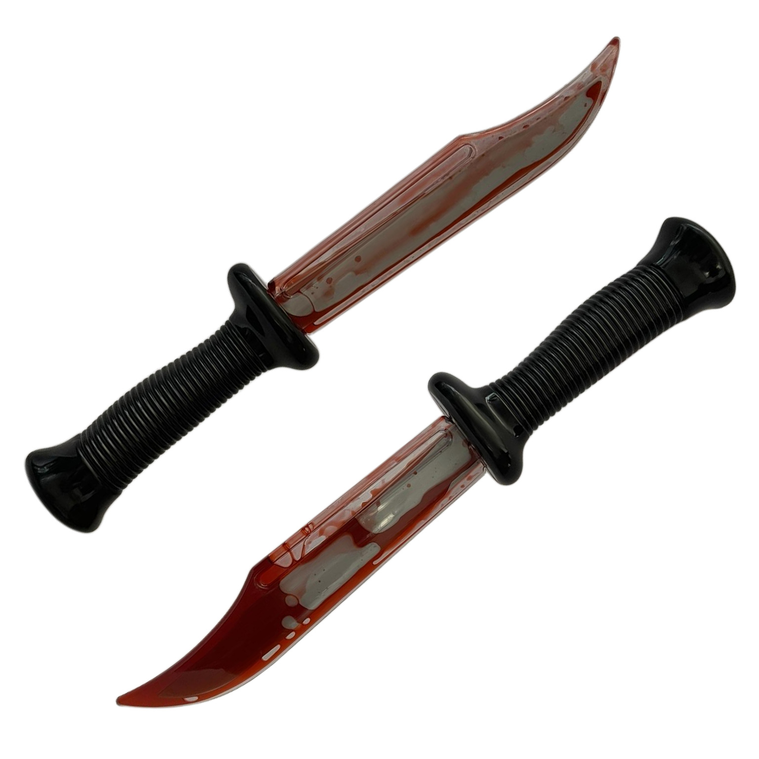Cuchillo sangrante de simulación de Halloween, accesorios de maquillaje para zombies