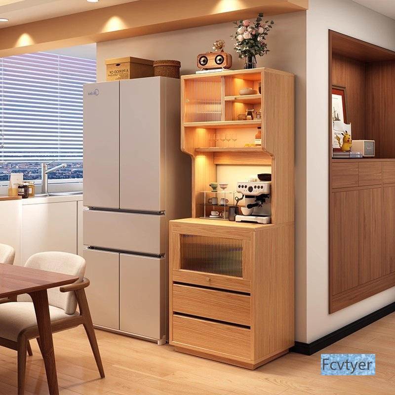 Changyuebang Integrated Tea Cabinet Wall Cabinet Bar Narrow Multi-Purpose Storage Cabinet Sideboard Storage Cabinet Coffee Living Room Water
