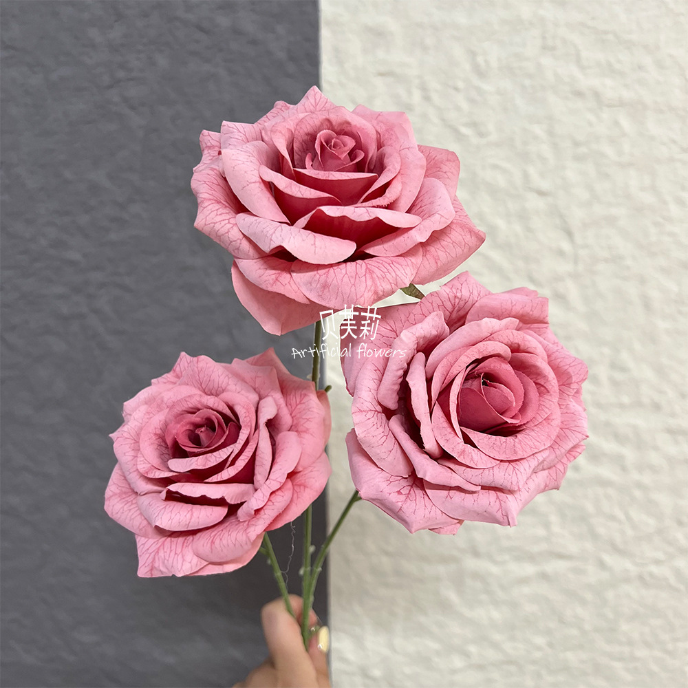 실크스크린 로즈-다크 핑크