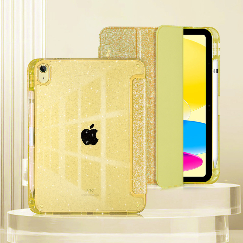 ipad 保護ケース ipad11 保護ケース 10 スタンドアクリルグリッター落下防止と曲げ防止 2025 ペンスロット付き|undefined