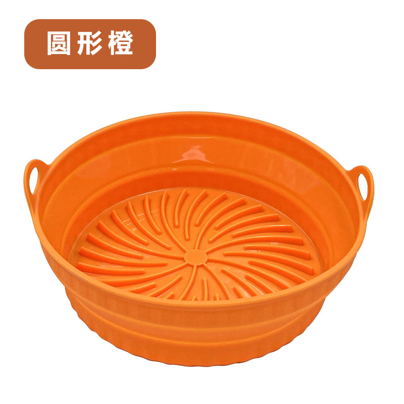 2023 freidora de aire bandeja de hornear de silicona plegable freidora de aire accesorios estera especial horno comercial bandeja de hornear cuadrado