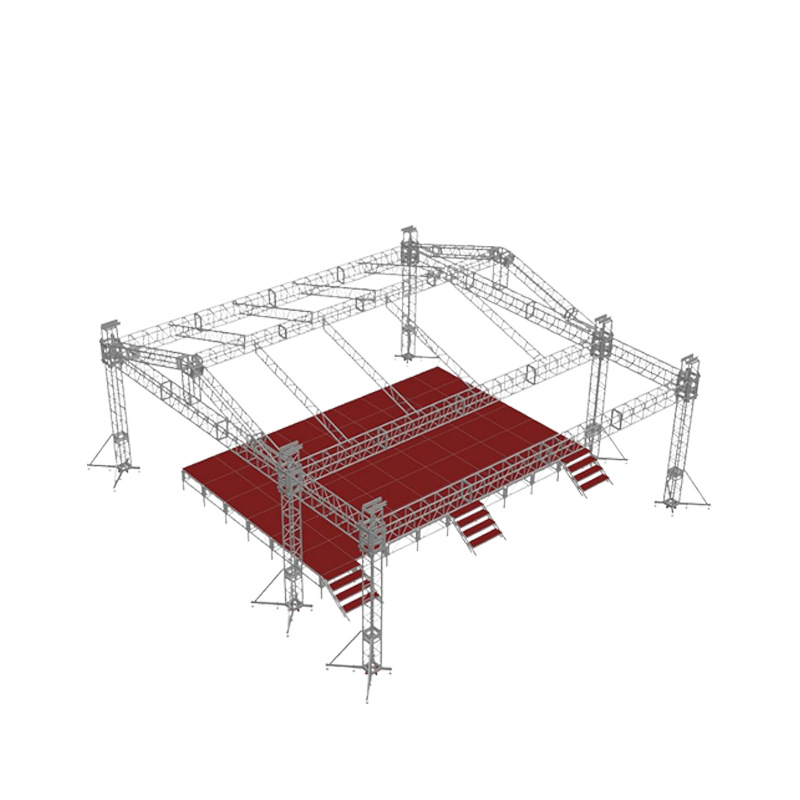 厂家批发铝合金400*600铝板桁架现货升降舞台桁架婚庆灯光背景架