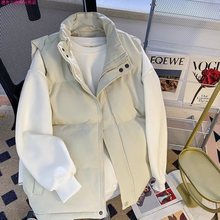 棉服马甲男士秋春夏韩版潮流立领坎肩加厚保暖休闲工装外套