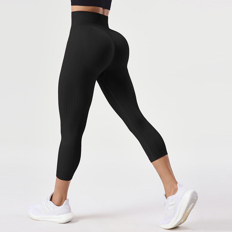 Nuevos pantalones de yoga de cadera de melocotón pantalones deportivos al aire libre de cintura alta para mujer