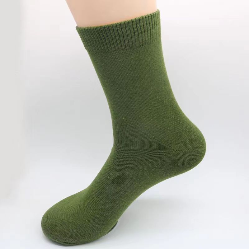 하이 퀄리티 노동 보호 면화 양말 과일 녹색 보통 10 쌍