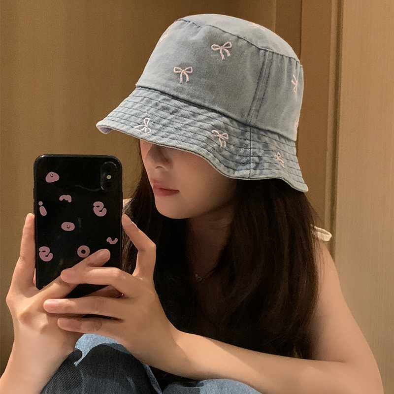 Japón lavado con agua para hacer viejos botones vaqueros sombrero pescador sombrero de verano para mostrar la cara gorra de cuenca sombrero de protección solar