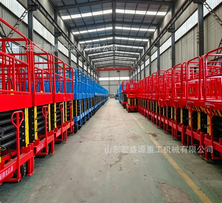 Mobile Scissor Lift 10m Large Load Capacity Warehouse Aerial Work Vehicle Hydraulic Self-Propelled Lifting Platform