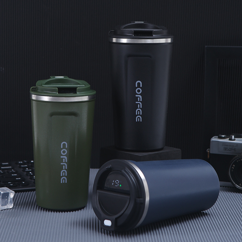 網紅咖啡保溫杯便攜隨行杯子溫顯小奢華不鏽鋼隨手杯小精緻咖啡杯