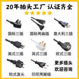 VDE/ETL/SNI/KC/PSE/BS认证二脚三脚国标美国欧标印尼工厂插头