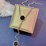 Элитное дизайнерское двусторонное ожерелье из нержавеющей стали с кисточками, свитер для влюбленных, толстовка, легкий роскошный стиль