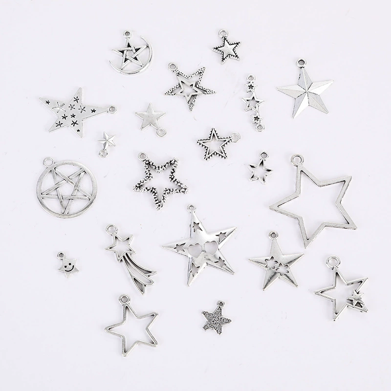 Оптовая продажа звездная звезда пятиконечная звезда подвеска DIY ювелирные аксессуары из сплава