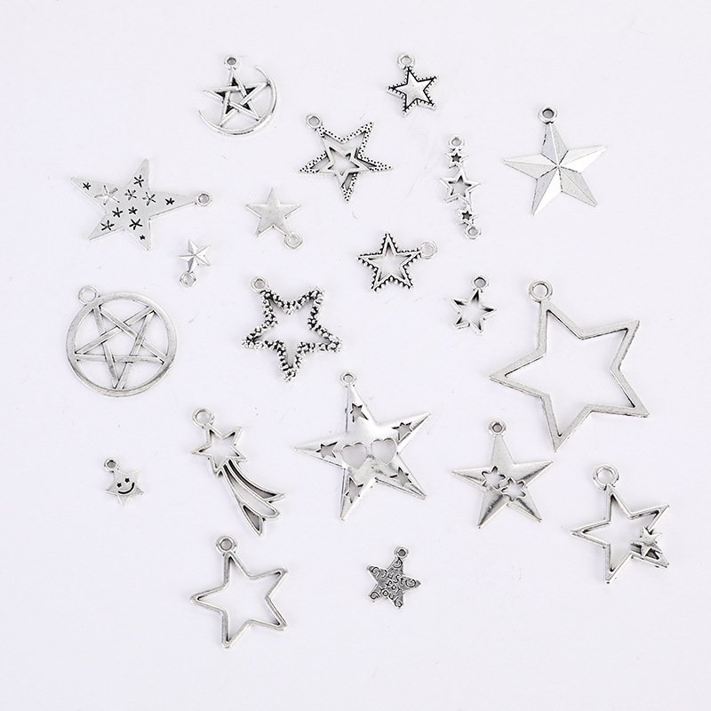 Wholesale star star pendant DIY alloy accessories