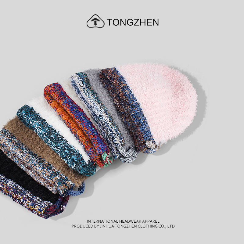 20 Nuovo stile etnico intrecciato peluche per bambini autunno e inverno calore versatile protezione per le orecchie cappello lavorato a maglia per piccoli_voghion.com