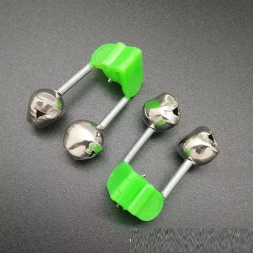 Manufacturer fish bell fishing bell alarm sea pole small bell plastic clip double ring bell fishing gear accessories