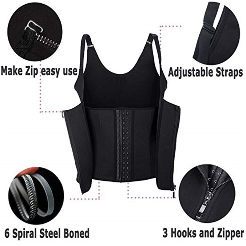 Solid Color Vest Waist Support Gather display picture 5