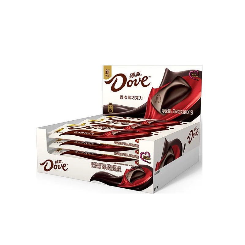 Шоколадный набор (Dove) 222 г — молочный и темный шоколад с различными вкусами, набор к Дню Святого Валентина