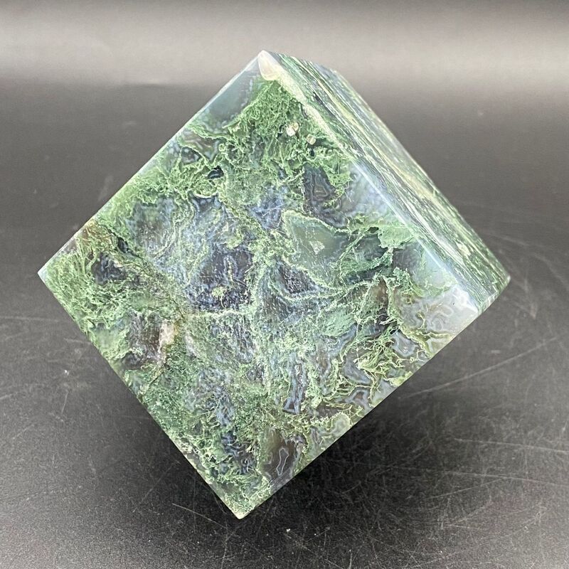 天然水晶摆件水草玛瑙魔方小摆件桌面摆件手工雕刻件装饰摆件 图 5