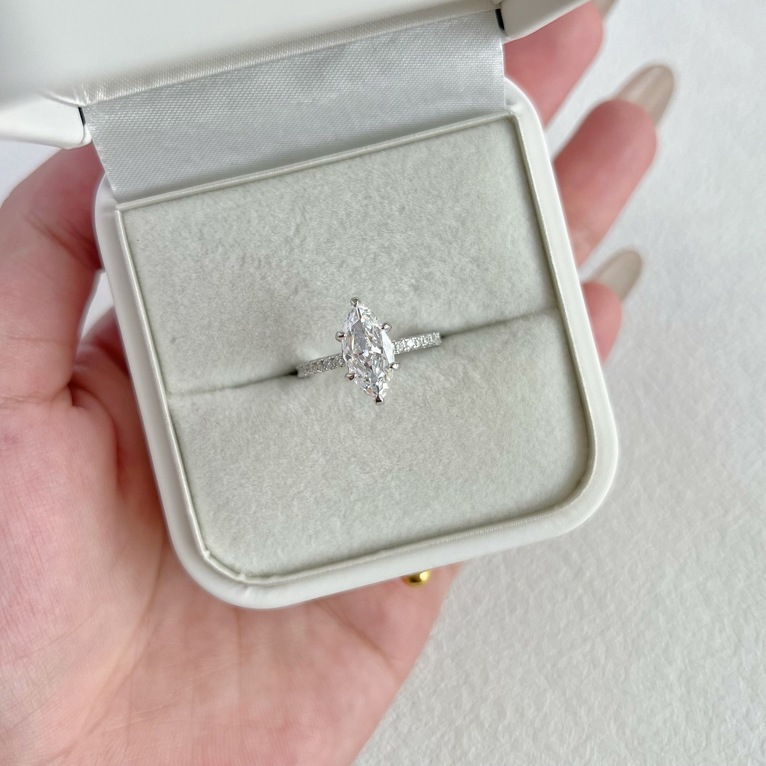 6g Weight Zircon Inlay Material Rings Classification 1 Piece Quantity Holiday, Daily Occasion 925 Sterling Silver Material Water Droplets Pattern Women's Gender Inlay Design Simple Style, Classic Style Style 925 Sterling Silver Zircon Water Droplets Rings 无
