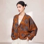 宽松印花秋款插肩袖外套
