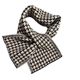 2024 New South Korea Small Houndstooth Scarf Women's Japanese Knitted Cross Artistic Lazy Warm Student Neck for Men