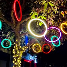 led圆环挂树灯户外防水工程亮化造型灯许愿吊灯夜景景观庭院街道