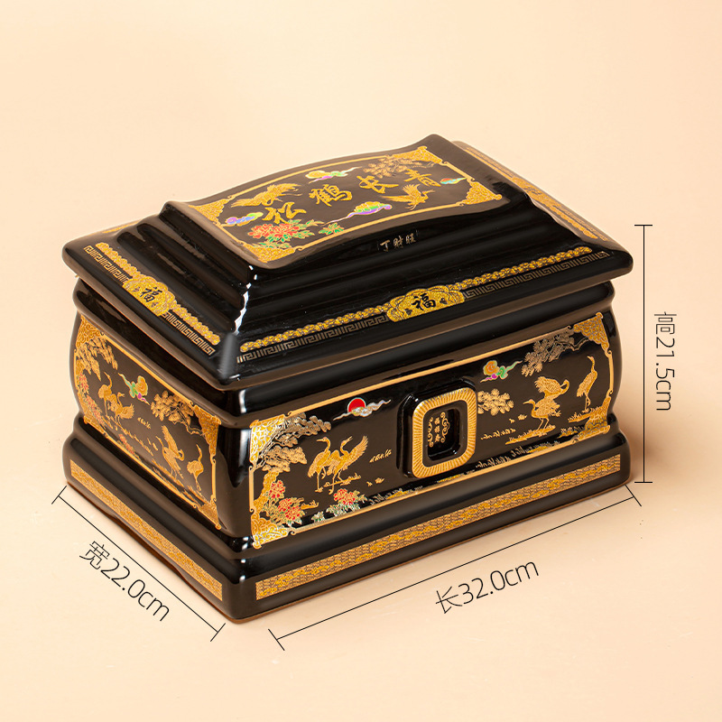 Ceramic Urns, Cremation Urns, Cremation Jars, Unisex Funeral Boxes, Ceramic Moisture-Proof Boxes, Funeral Supplies, High-End Funeral Boxes