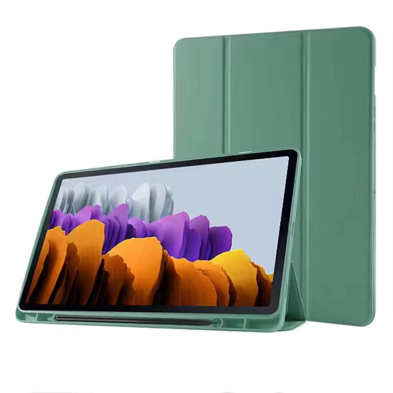 For Samsung TAB S7 +/S8 +/PLUS tablet protective cover TPU pen slot S7 FE/T730/T736