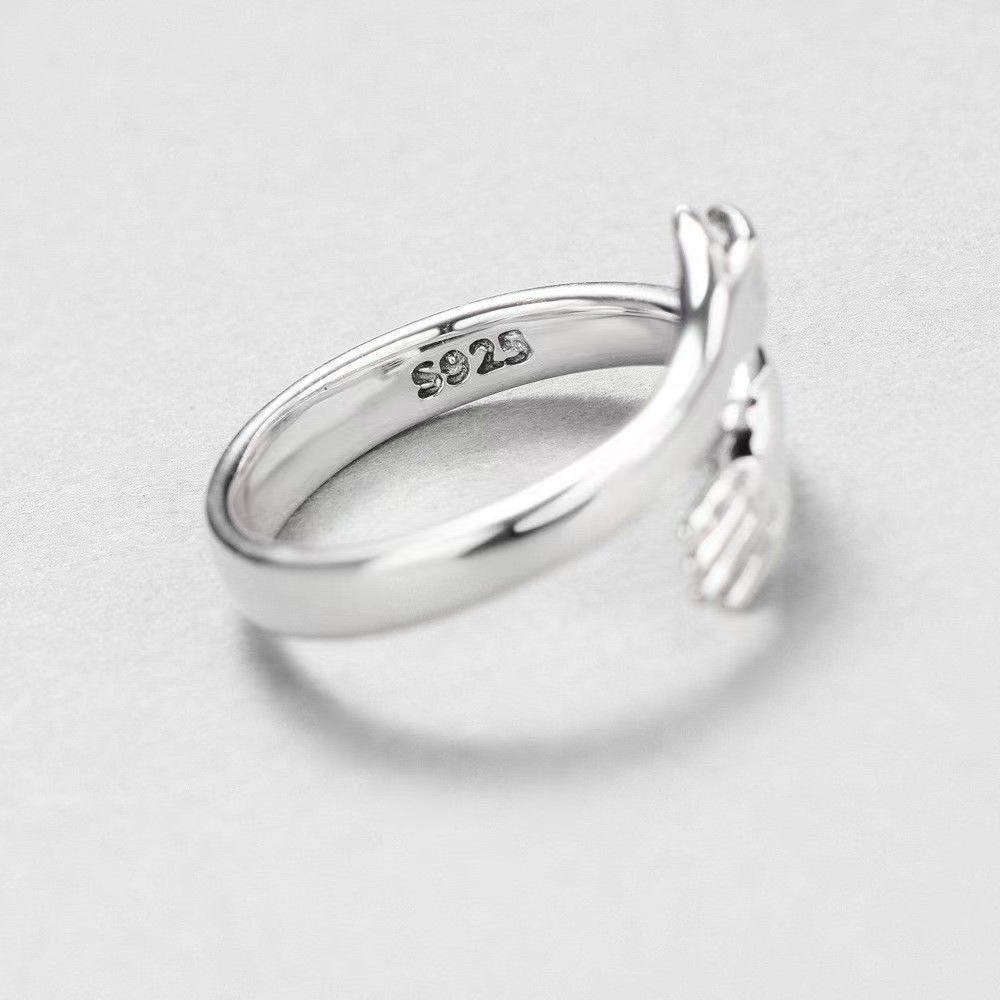 Einzigartiger Offener Partnerring Mit Umarmungs-design Für Damen_voghion.com