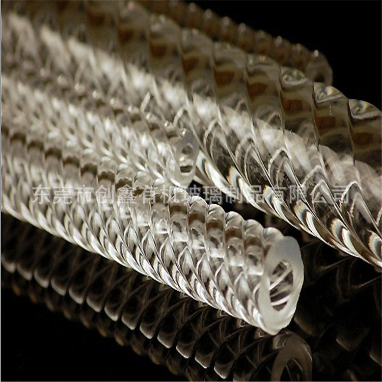 透明麻花棒直径38mm50mm 亚克力扭纹棒螺旋棒 外纽棒 厂家批发