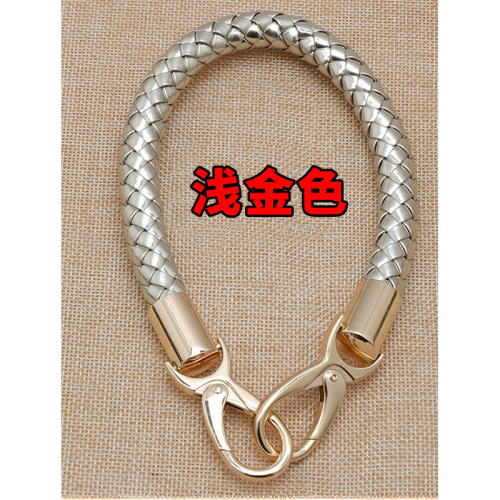 PU handmade woven bag strap, top handle, side handle, shoulder strap, women's bag strap hardware accessories, leather bag strap woven strap