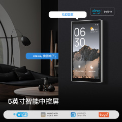 Wifi Tuya スマートホーム中央制御画面内蔵 AlexaZigBee ゲートウェイ 5inch US プラグ中央制御パネル