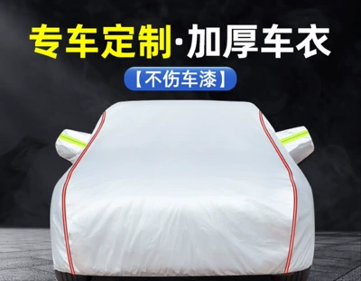 Car clothing — Sunshade Car Protective Cover - 2s-hatchback-small-size-please-specify-vehicle-model-year-silver-long-reflective-strip-aluminum-film-plus-cotton