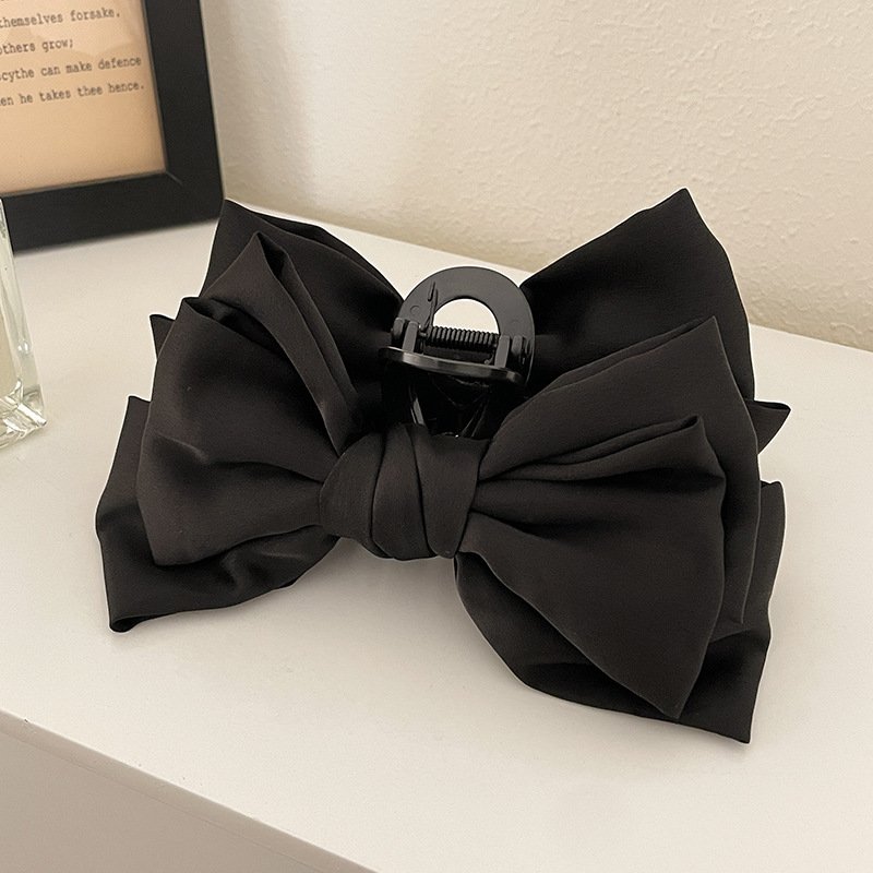 Clip de agarre de lazo de súper hada, parte posterior de la cabeza llena, pinza para el cabello, clip para el cabello de princesa, tocado de clip de tiburón de sentido avanzado